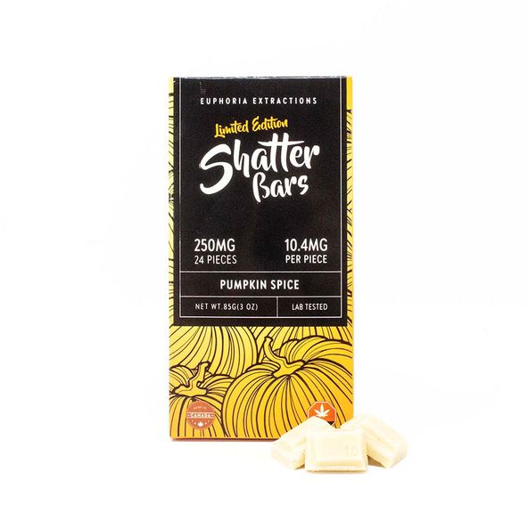 Pumpkin Spice Sativa 250mg Shatter Bar by Euphoria Extractions
