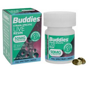 BUDDIES LR INDICA CAPS- 50MG (20CT)