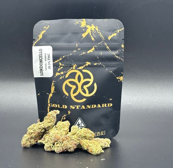LONDONCELLO LIGHT DEP FLOWER BY GOLD STANDARD 3.5G THC 28.3%