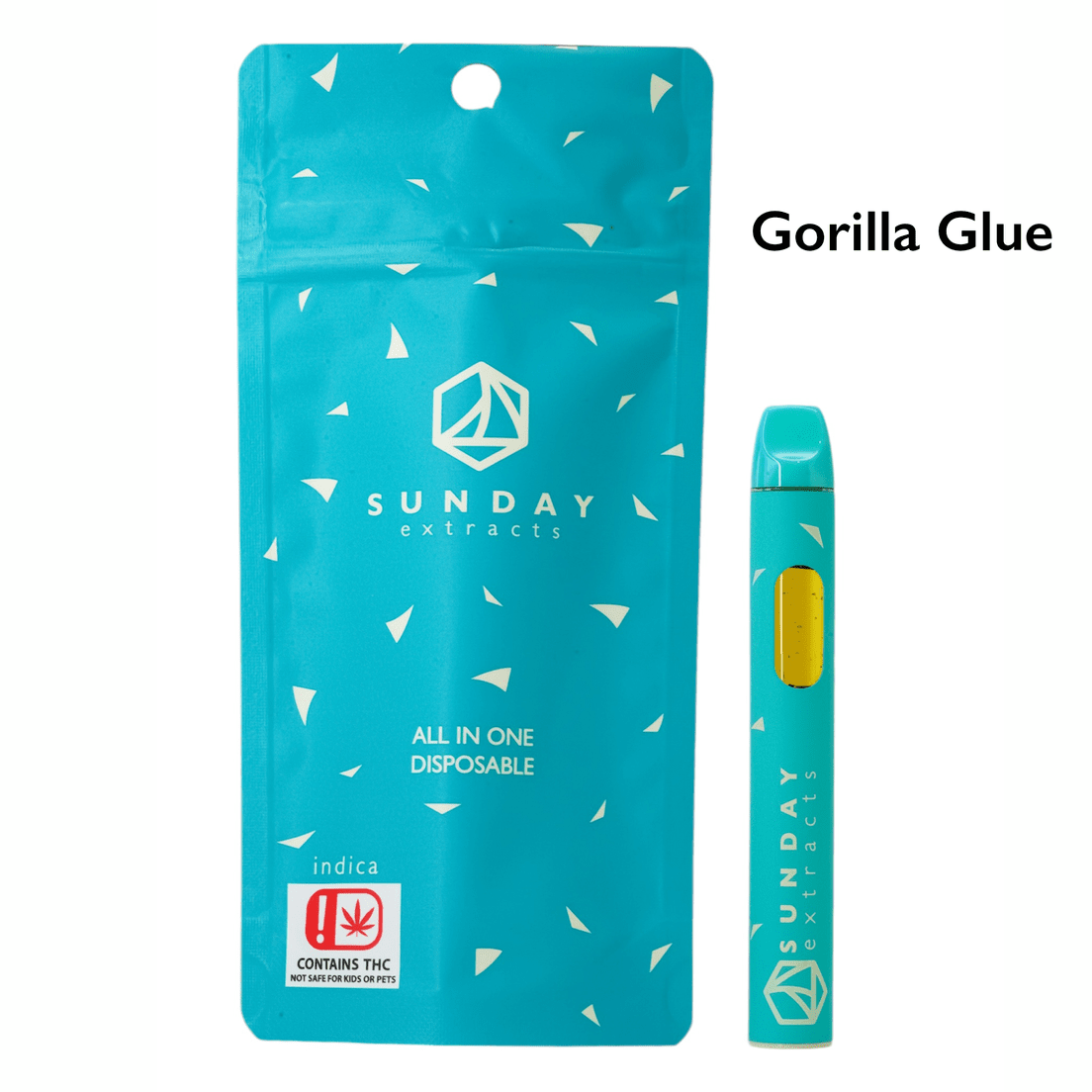 SUNDAY EXTRACTS GORILLA GLUE DISPOSABLE 2G