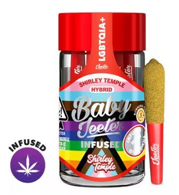 Jeeter- Shirley Temple Rosin Enhanced Diamond Prerolls 5pk 2.5g (H)