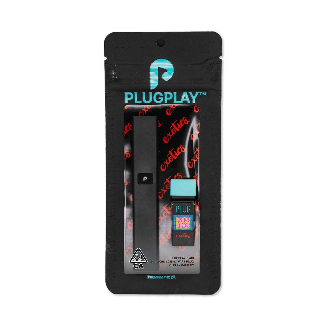 PlugPlay- Peach Ringz (Reusable) All In One 1g (H)