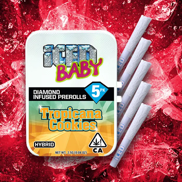 Iced - Tropicana Cookies 5pk Infused Pre Rolls - 2.5 g