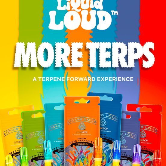 E. GOLDROP 1g THC Terpene Vape Cartridge - Bubba Fritter (Myrcene)