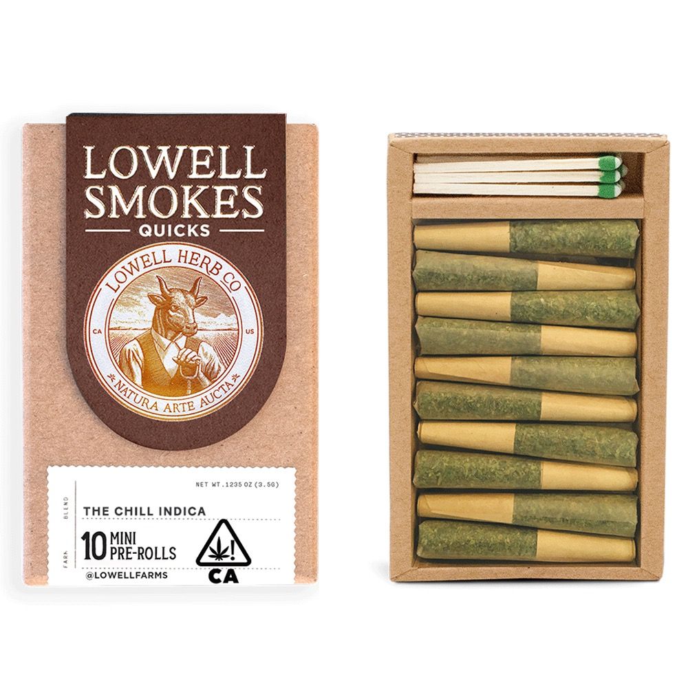 Lowell- The Chill Indica Prerolls 10pk 3.5g (I)
