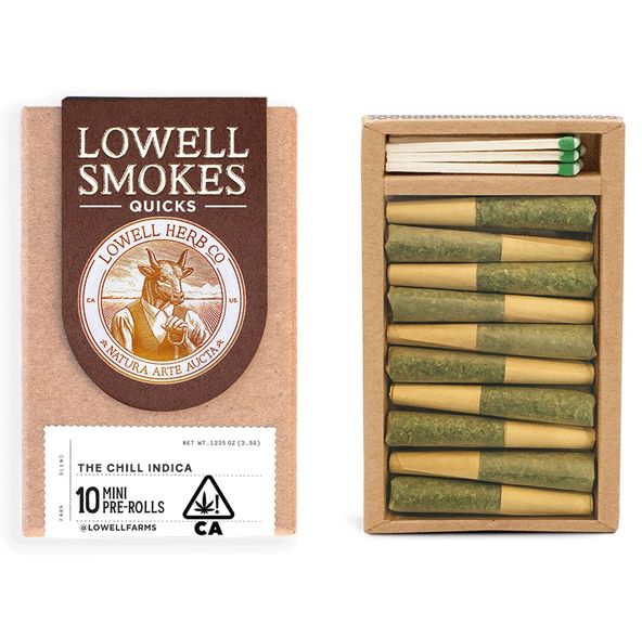 Lowell- The Chill Indica Prerolls 10pk 3.5g (I)