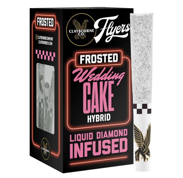 Claybourne | Infused Prerolls | 5 x .5g | Diamond Frosted | Wedding Cake