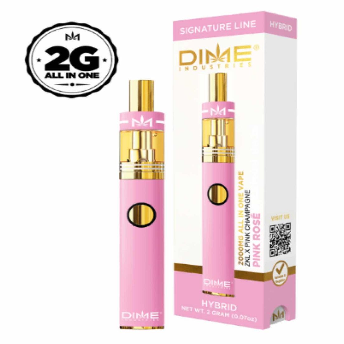 Dime - Pink Rose - 2G Disposable