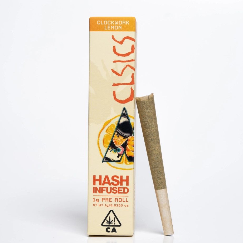 Hash Infused Preroll Clockwork Lemon