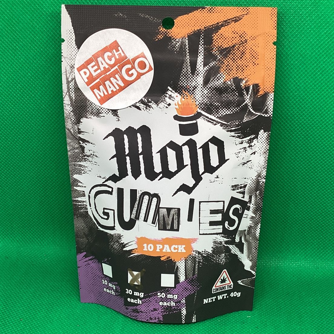 Mojo Medibles- Peach Mango- Gummies- 300mg
