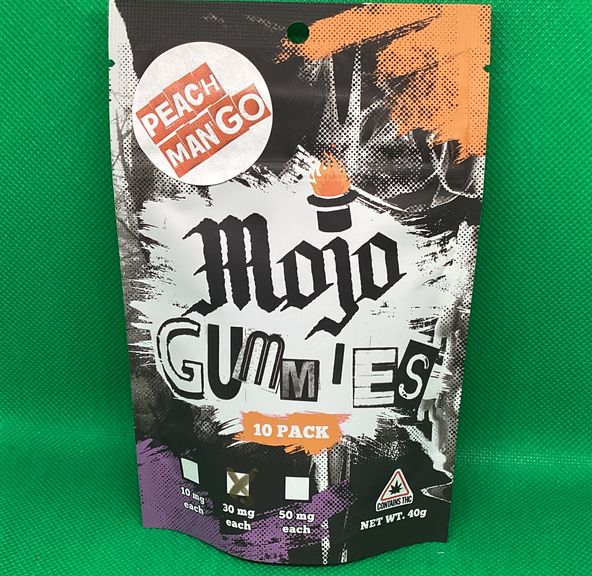Mojo Medibles- Peach Mango- Gummies- 300mg