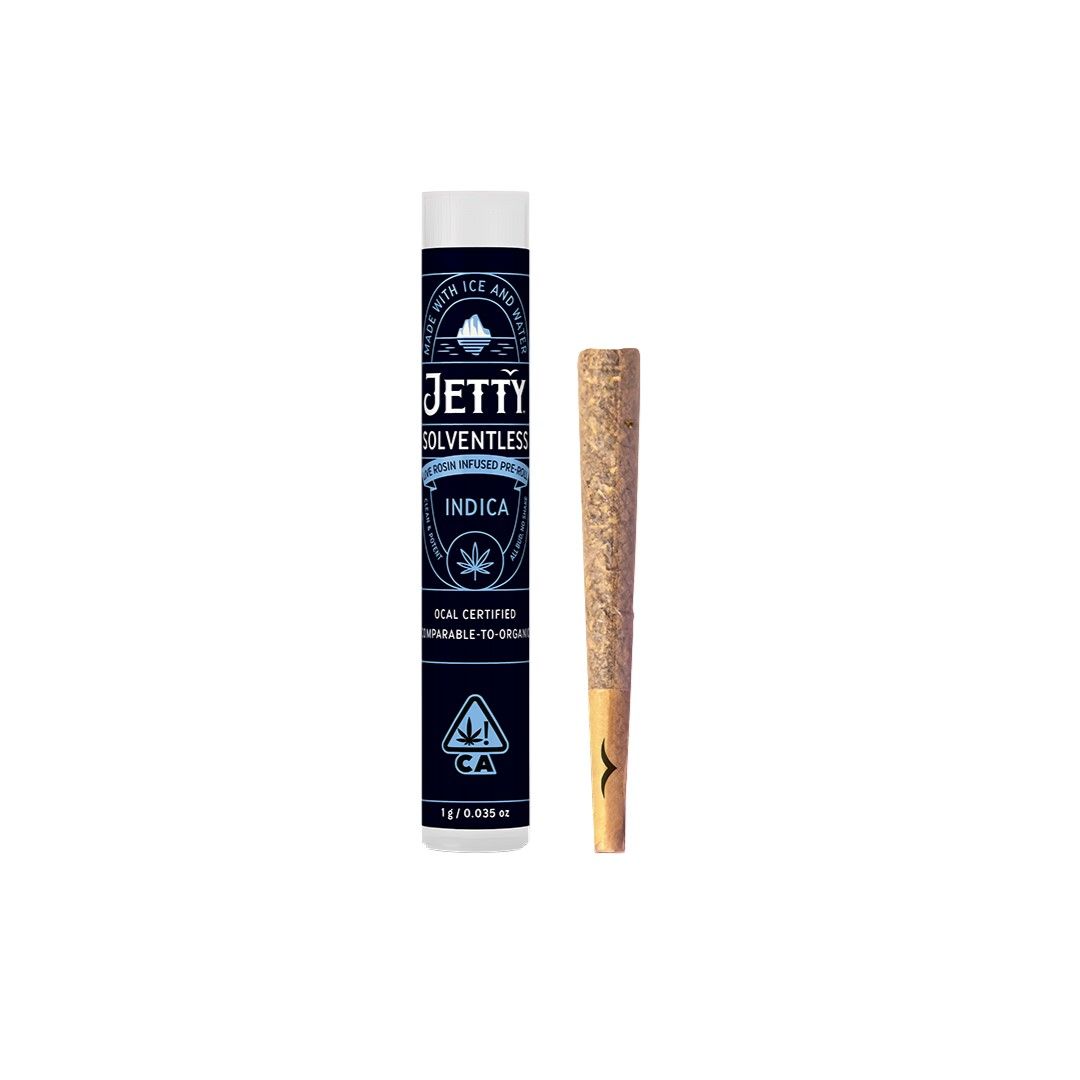 Jetty Solventless Infused Pre-roll Grape Gas x Grape Gas 1g