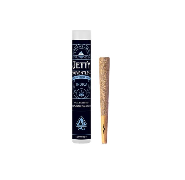 Jetty Solventless Infused Pre-roll Grape Gas x Grape Gas 1g