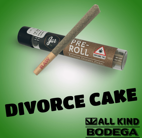 Divorce Cake 1g Preroll (@jarcannabis2.0)