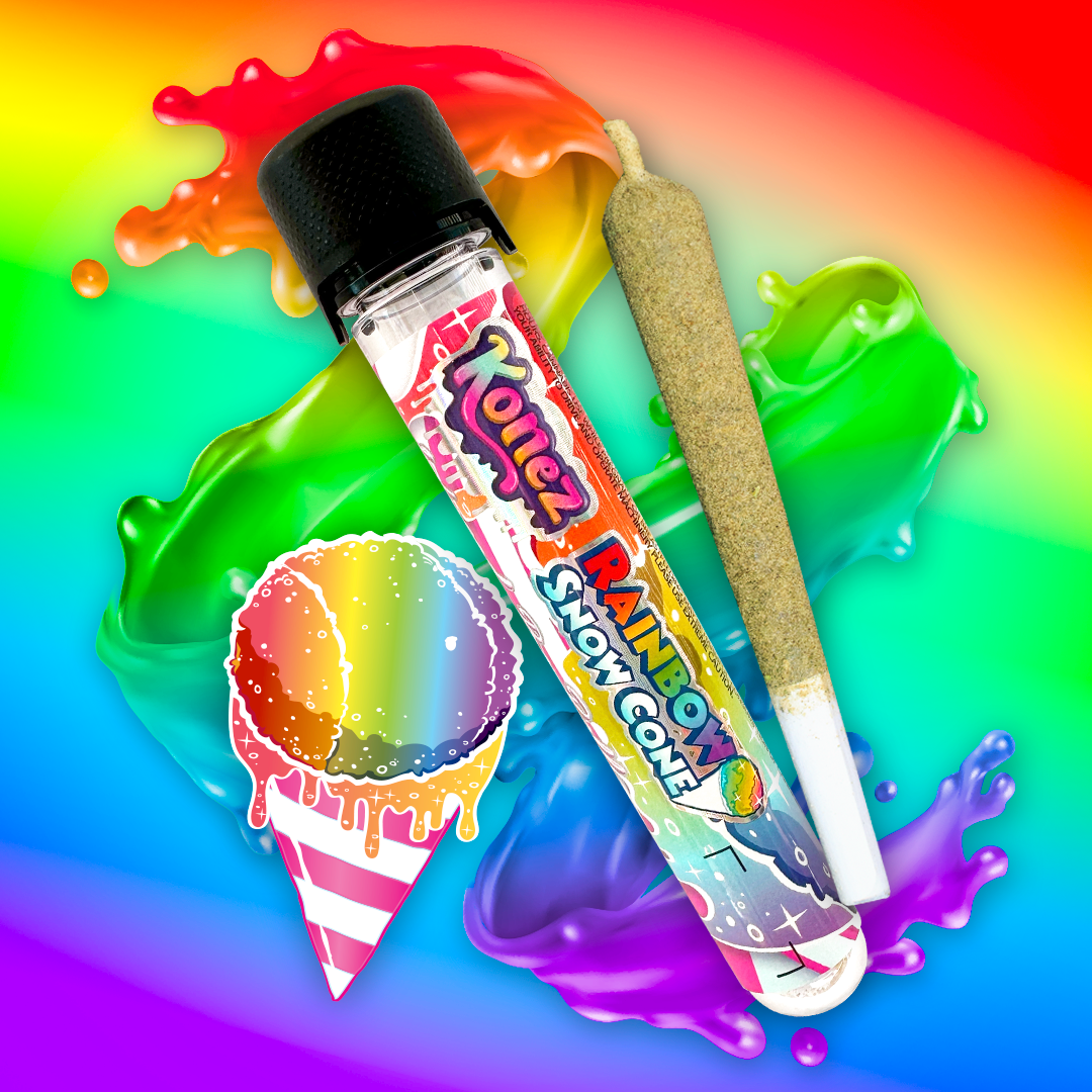 KONEZ Rainbow Snow Cone Infused Pre Roll 1.2g