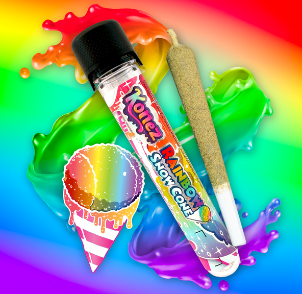 KONEZ Rainbow Snow Cone Infused Pre Roll 1.2g