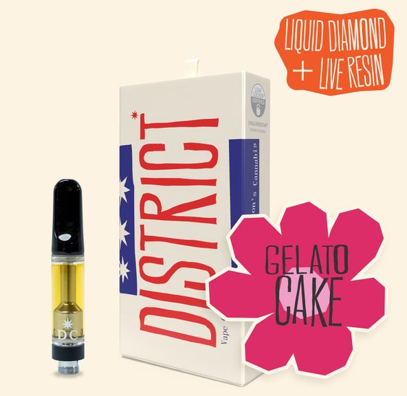 Cart-Gelato Cake Live Resin and Liquid Diamonds .5g