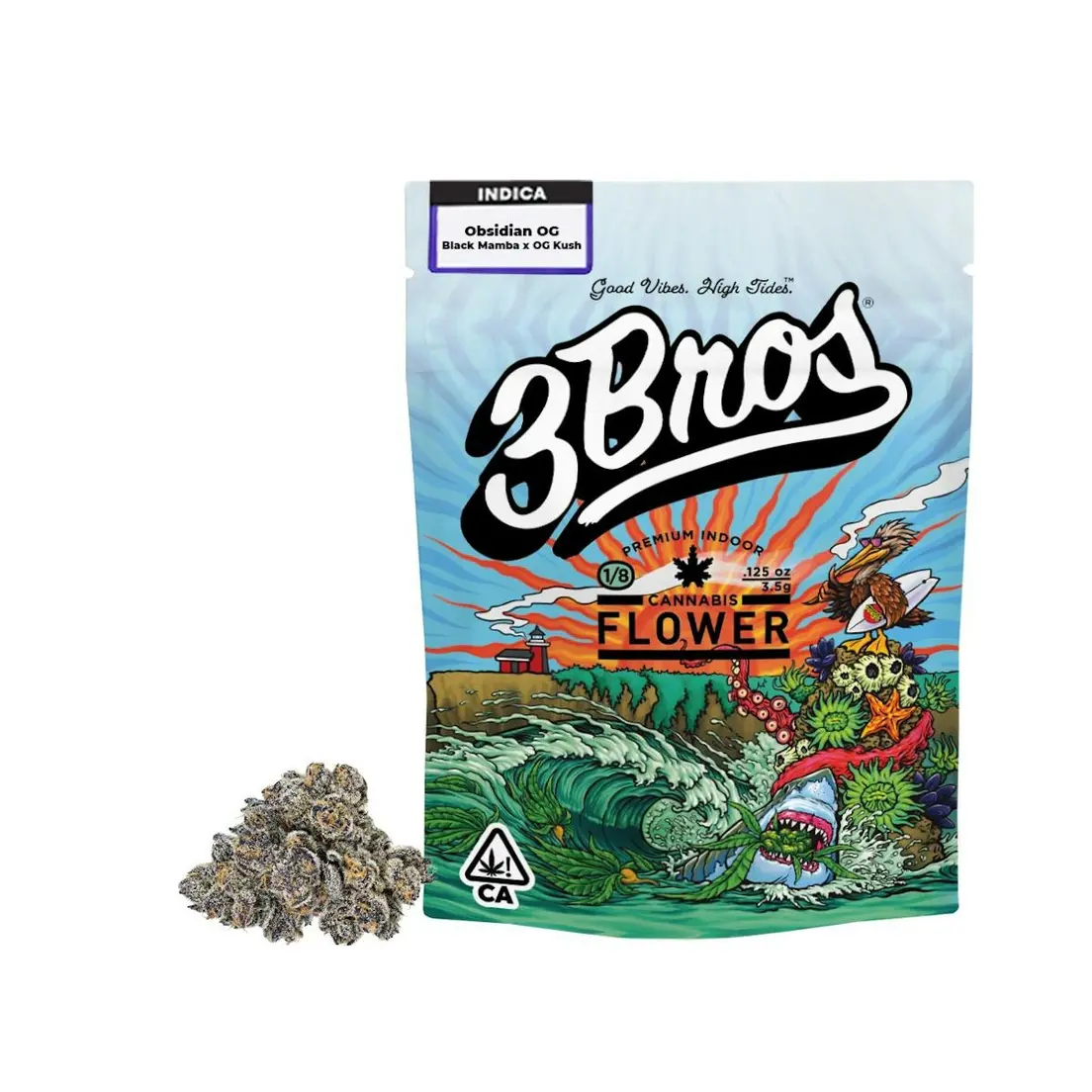 3 Bros Flower Obsidian OG 3.5g
