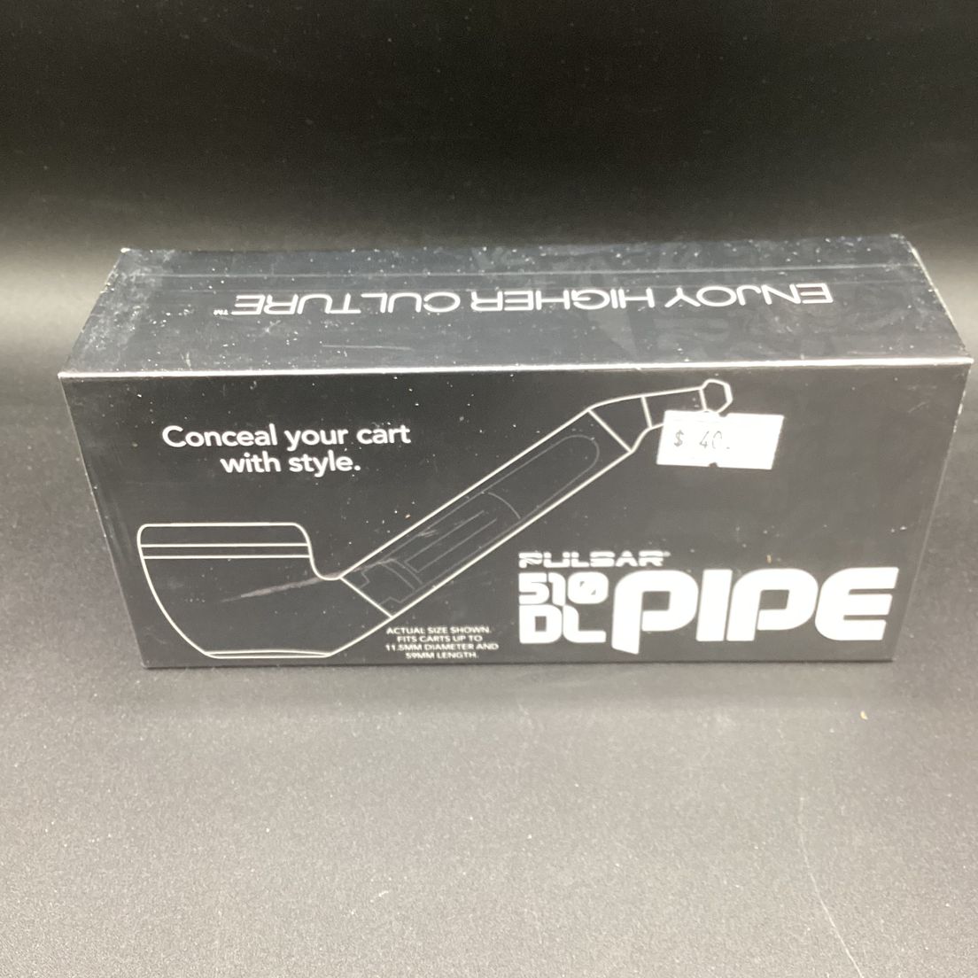 AFG Distribution- Anthracite (Black)- Pulsar- 510 DL- Pipe- Cartridge Vape- 650 mAh- Battery