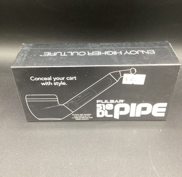 AFG Distribution- Anthracite (Black)- Pulsar- 510 DL- Pipe- Cartridge Vape- 650 mAh- Battery