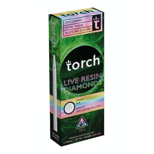 G. Torch 1g Live Resin Diamonds Disposable - Apple Sundae (S)