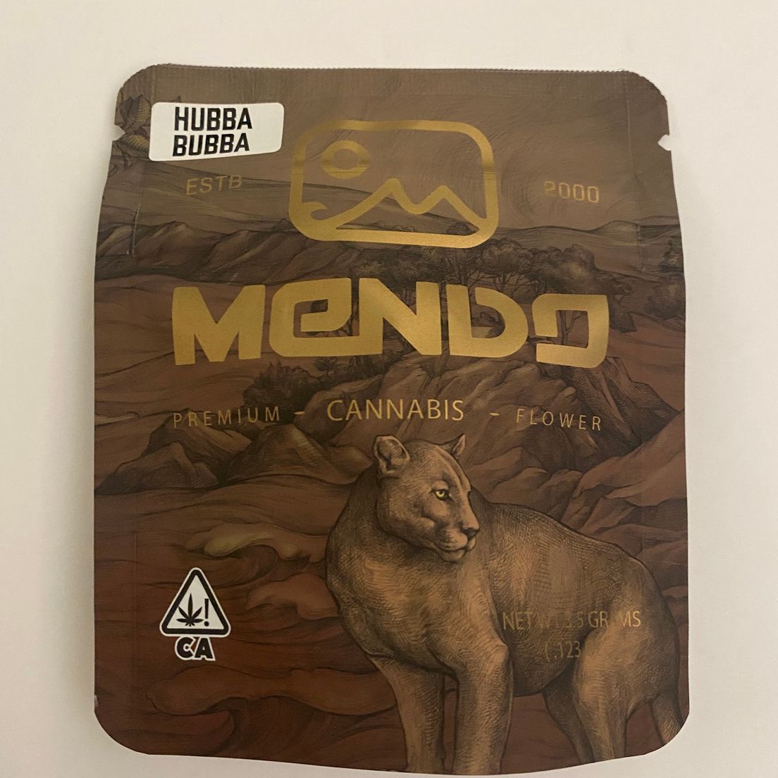 Mendo Flower 3.5g Pouch Greenhouse Hubba Bubba