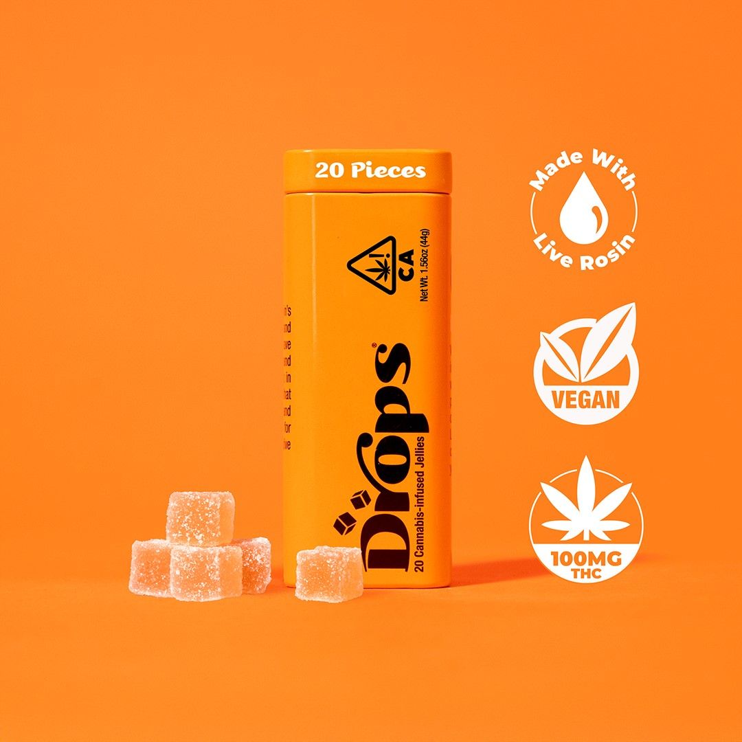 Drops 20pk Orange Gummies 100mg
