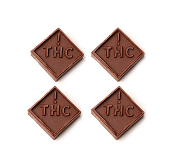 District Cannabis | Infused Dark Chocolate | 20mg THC Each (10-Pack, 200mg Total THC)