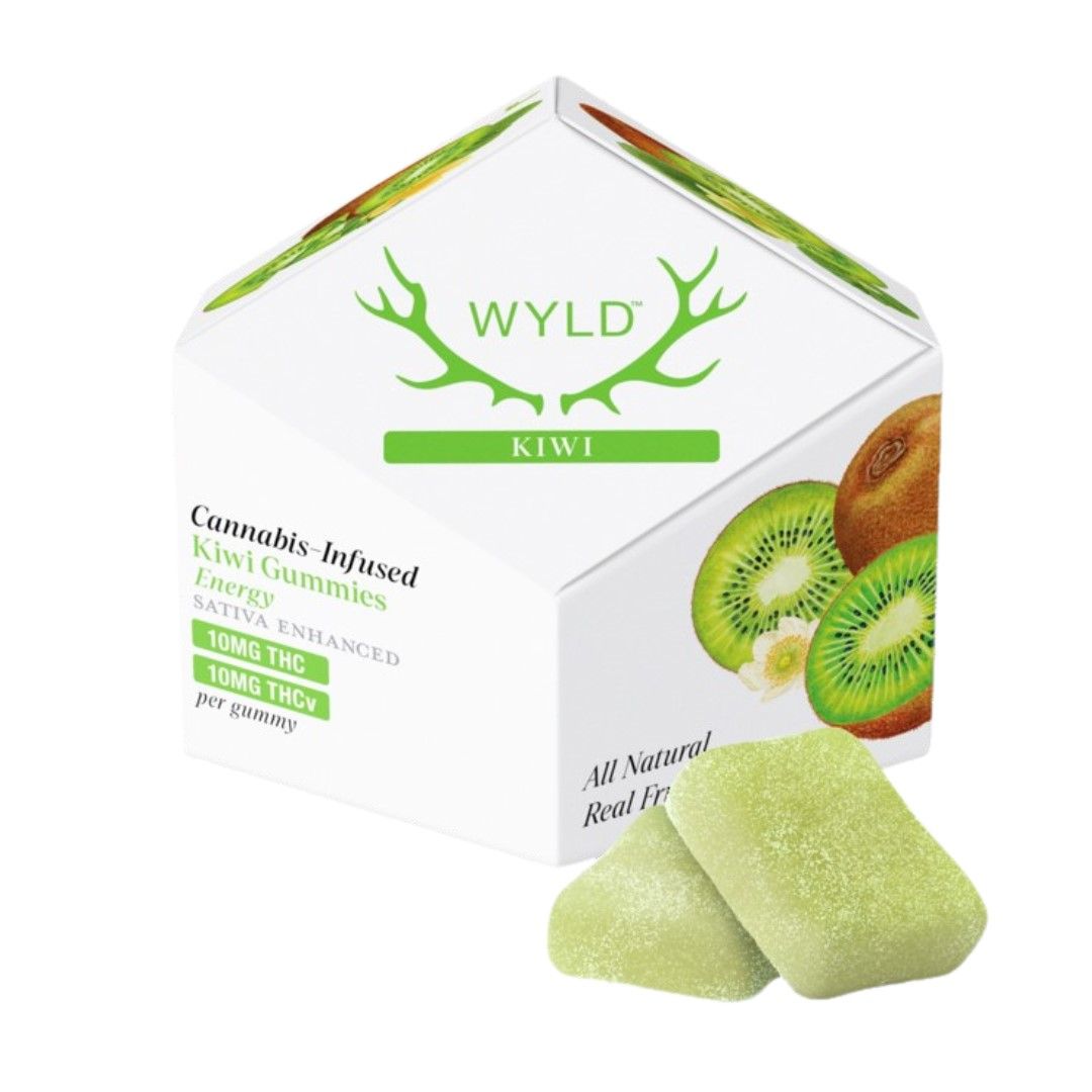 Wyld Fruit Chews Kiwi 100mg THC / 100mg THCv 1:1