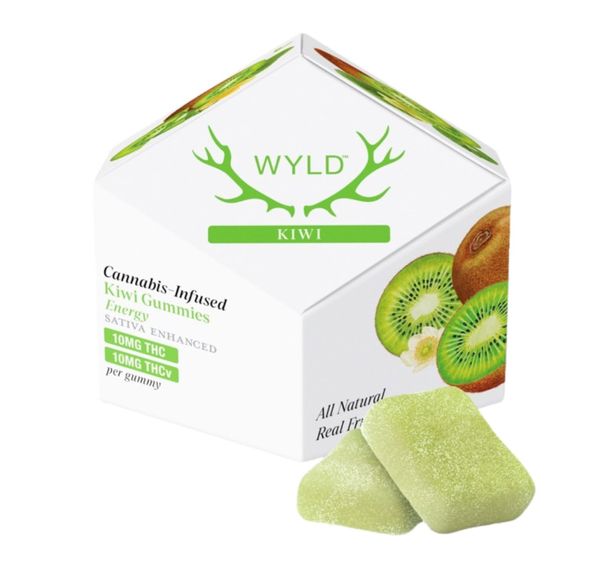 Wyld Fruit Chews Kiwi 100mg THC / 100mg THCv 1:1