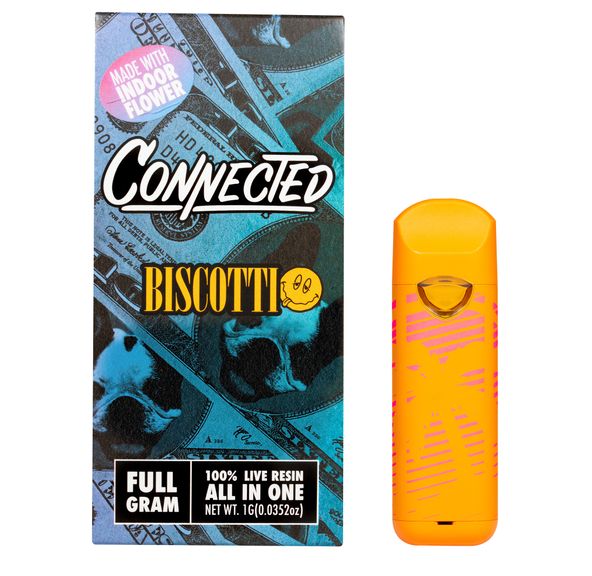 Connected | AIO Vape | 1g | Live Resin | Biscotti