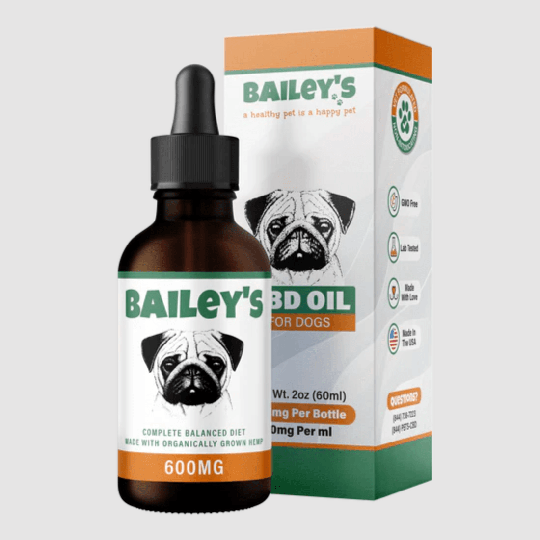 600MG Full Spectrum CBD Oil For Dogs