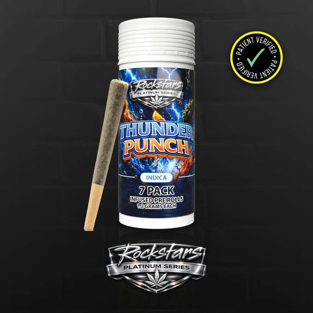 Rockstars - Infused Prerolls - 7 Pack - Thunder Punch - 8.4g (I)