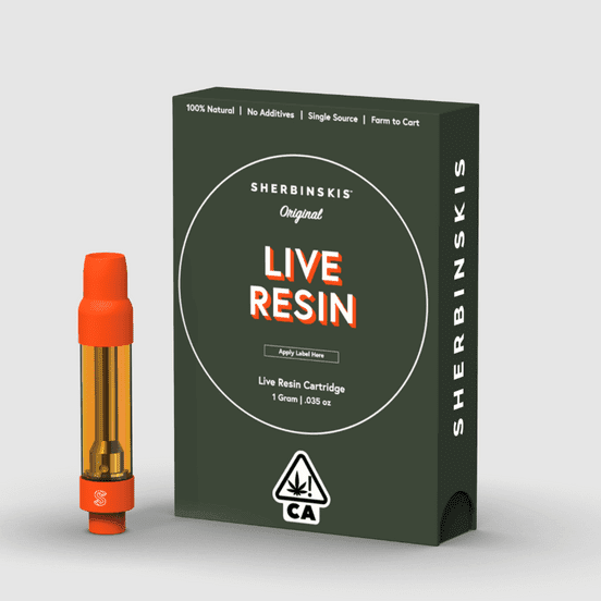 Sherbinskis Live Resin Cartridge Lemon Taffy 1g