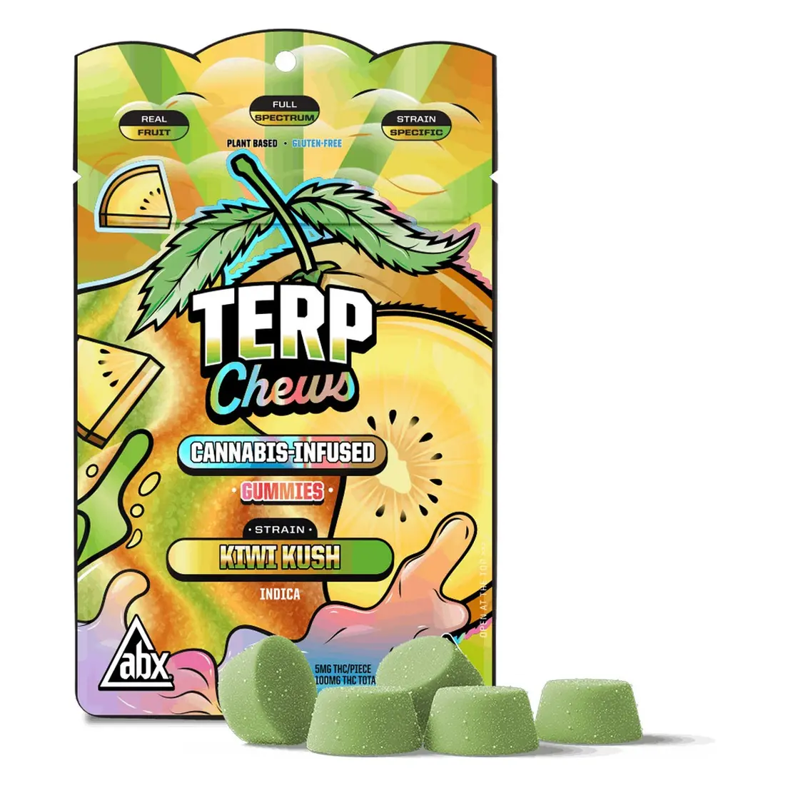ABX - Kiwi Kush Terp Chews - 100mg
