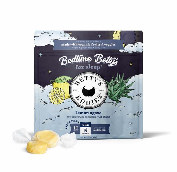 Bedtime Betty's for Sleep | 10pk Fast-Acting Fruit Chews | Betty's Eddies