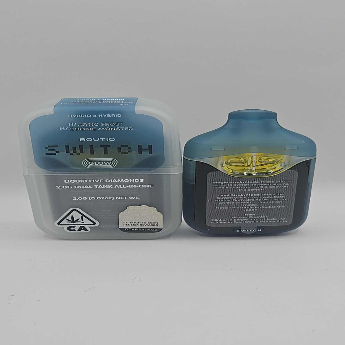 Boutiq Switch / Glow - Disposable - Artic Frost x Cookie Monster - 2G at  Goodies | Sweede