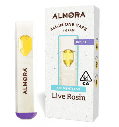 ALMORA FARM MASTER KUSH 1G AIO LIVE ROSIN VAPE INDICA
