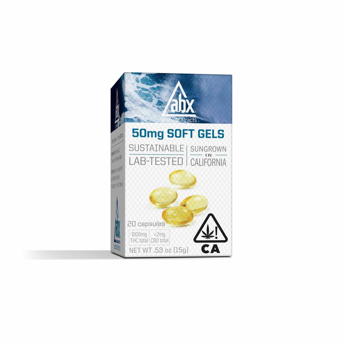 [ABX] THC Soft Gels - 50mg 20ct - Refresh