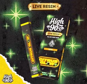 HIGH 90s — Citrus Glow Live Resin All-In-One Vape 1.00 g