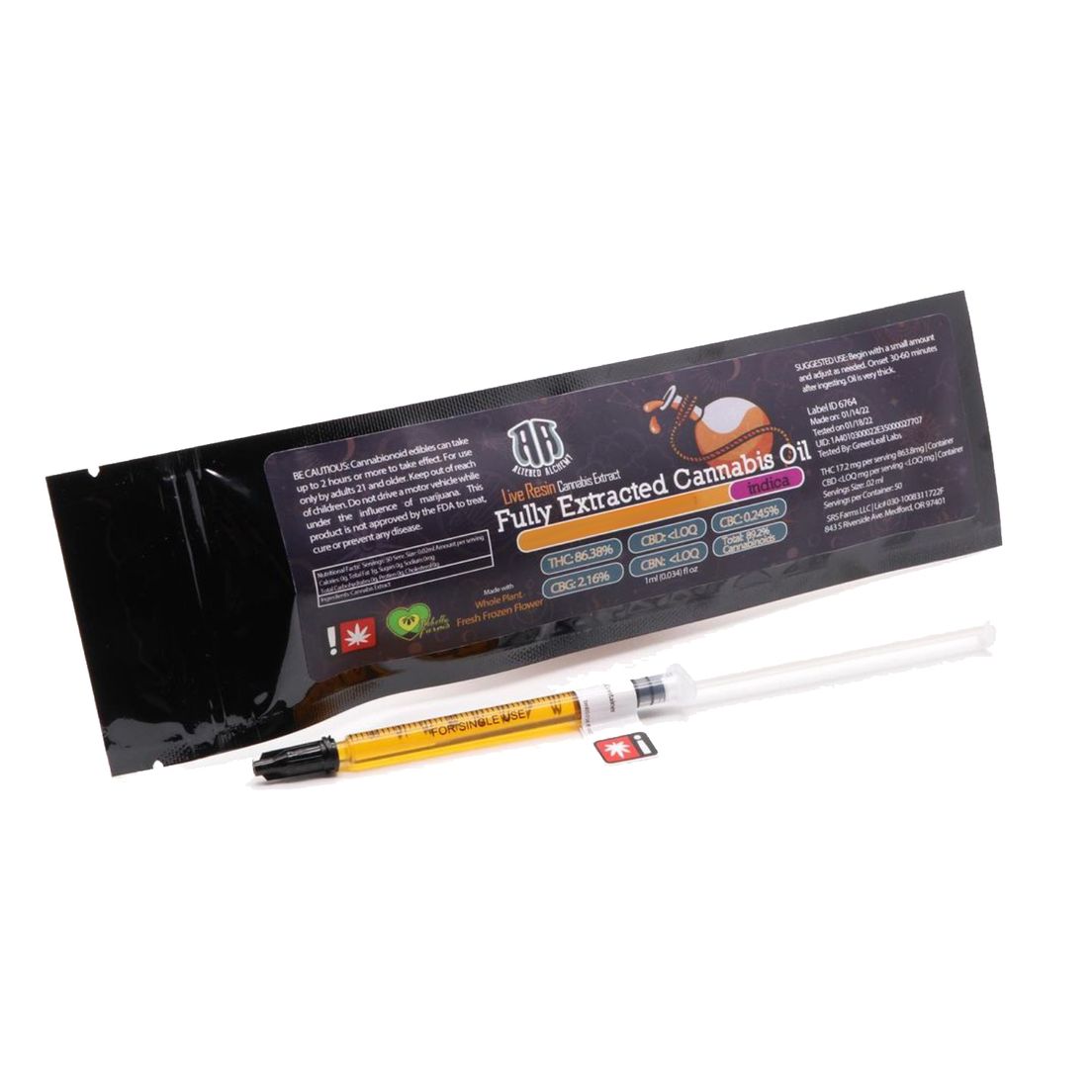 Altered Alchemy Live Resin FECO: Gasoline Lollipop