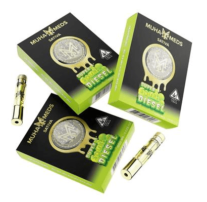 PRE-ORDER ONLY 1g Super Sour Diesel Vape Cartridge - Muha Meds