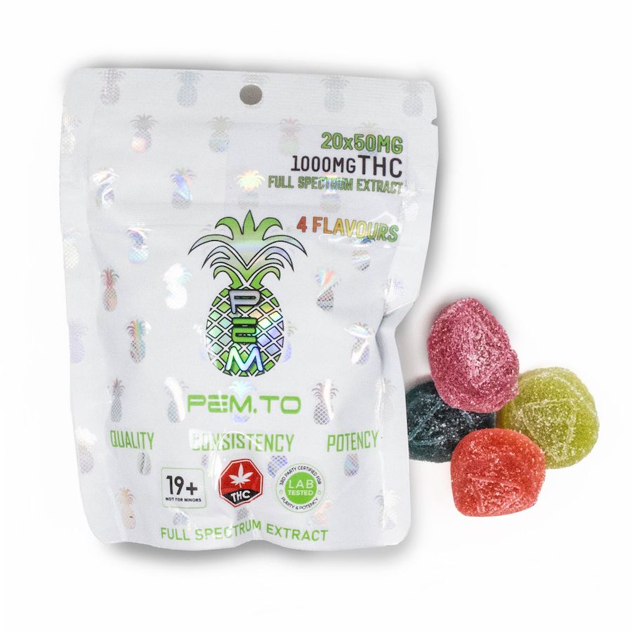 1000mg THC Pineapple Express Meds Gummies 20x50mg PEX / PEM