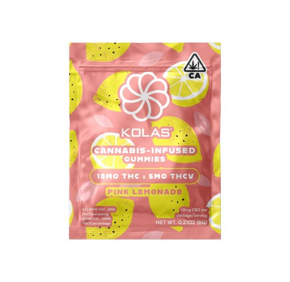 Kolas Gummies 2pk Pink Lemonade 10mg THC / 5mg THCV