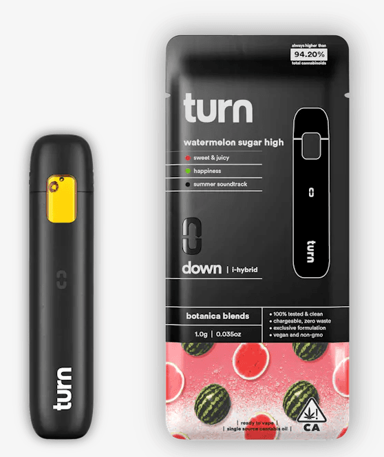 Turn Down Vape - Watermelon Sugar High - All In One - 1g - Hybrid