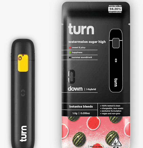 Turn Down Vape - Watermelon Sugar High - All In One - 1g - Hybrid