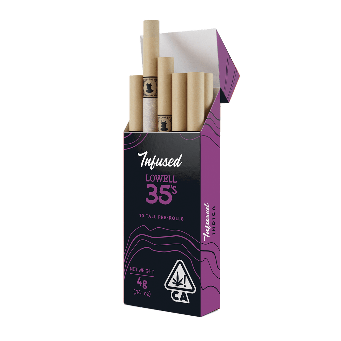 PRE-ORDER ONLY Lowell Herb Co. - Lowell Infused 35's | 4g Pre-Roll Pack | Stargazer Indica 4g