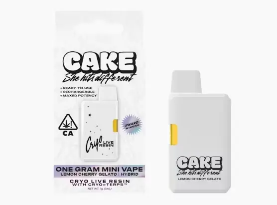 Cake - Lemon Cherry Gelato Cryo Live Resin Mini Vape 1g