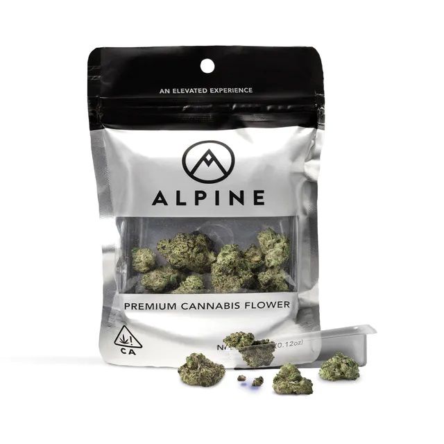 B. Alpine 3.5g Flower - Quality 9/10 - Kush Mints (~32%)