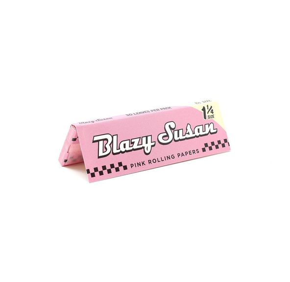 Pink Rolling Papers 1-1/4 Sized by Blazy Susan